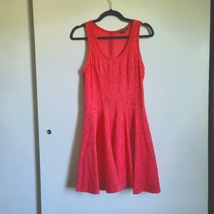 Express Coral lace summer dress